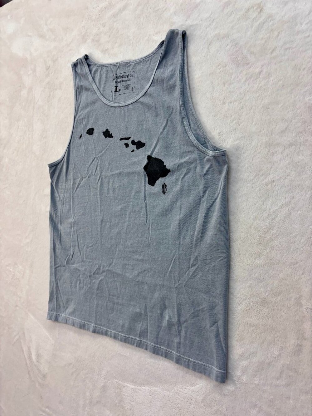 808 Clothing Co. Maui HI Men's Gray Tank Top -- Size: Large -- Great Condition!!